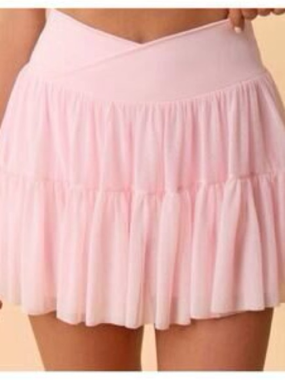 Blogilates Pink Tiered Mini Skirt - Women